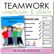 Teamwork, Cooperation and Closure Behaviors | Differentiated Activities For K-5th Grade